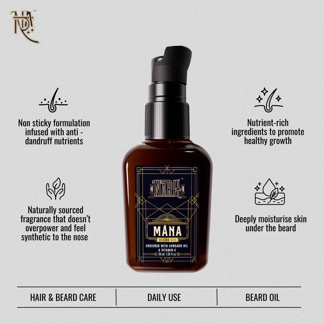 MANA | Naturally Crafted Beard Oil - Narh - Beard Oil