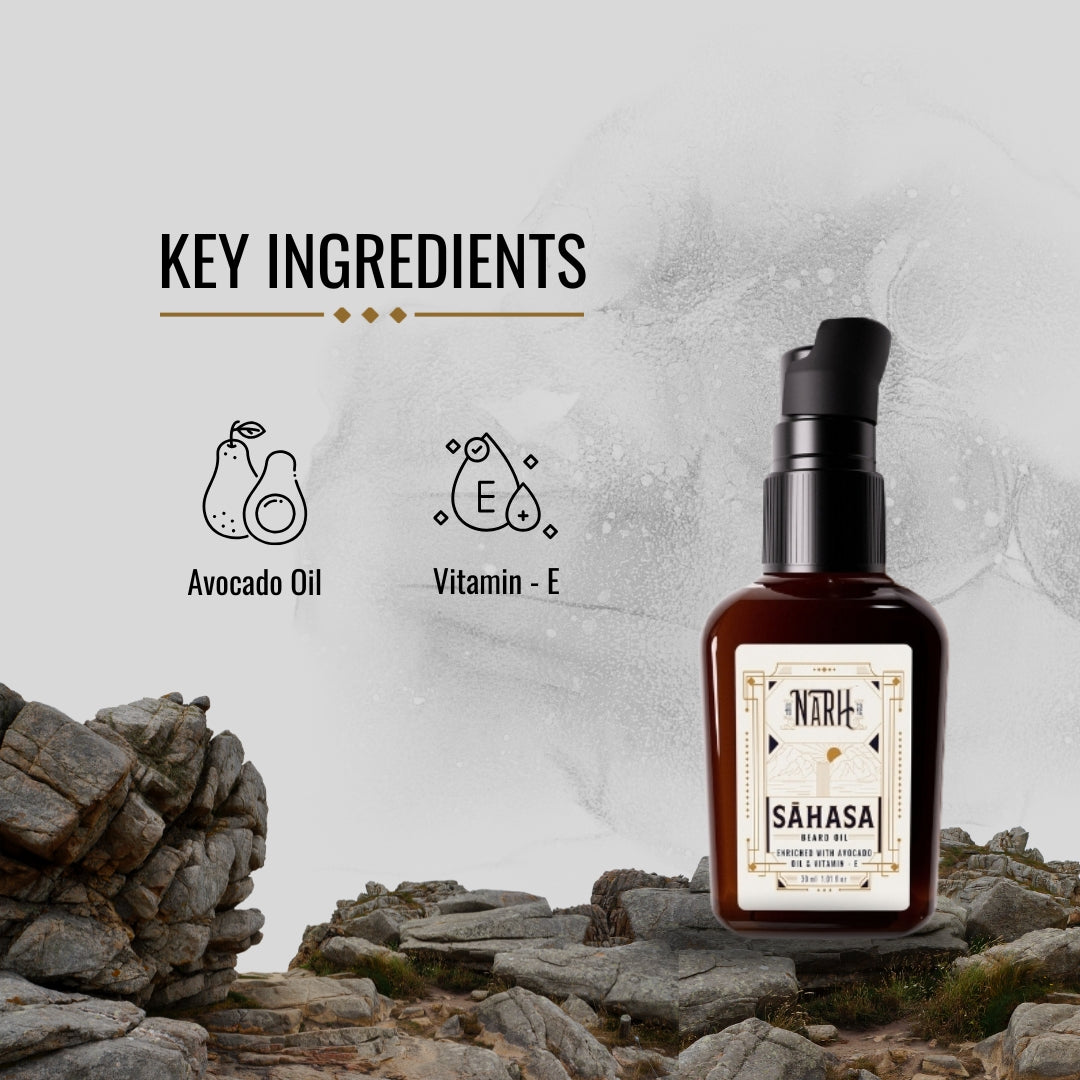 SAHASA | Naturally Crafted Beard Oil - Narh - Beard Oil