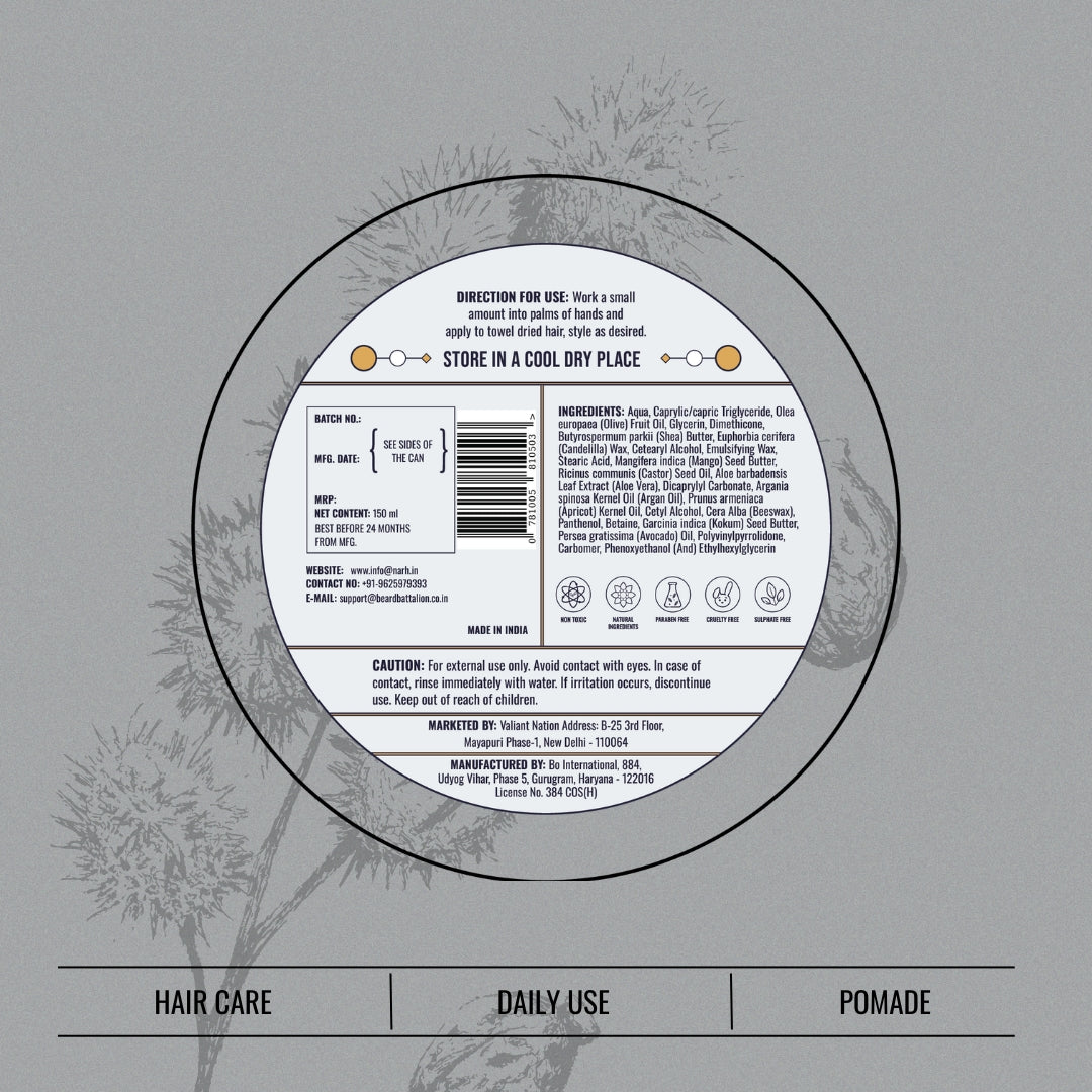 SHVET | Light Weight Hair Wax Pomade - Narh - hair styling