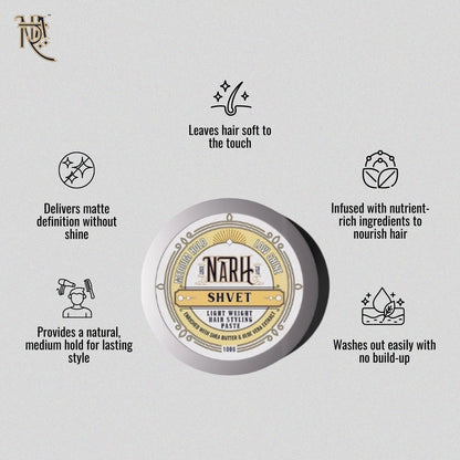 SHVET | Light Weight Hair Wax Pomade - Narh - hair styling