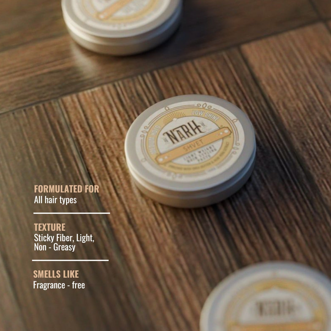 SHVET | Light Weight Hair Wax Pomade - Narh - hair styling