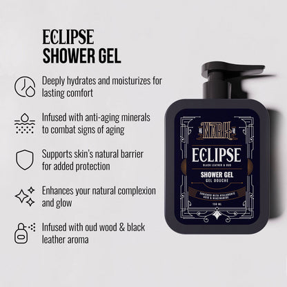 ECLIPSE | Oud &amp; Black Leather | Body Wash - Narh - BODY WASH