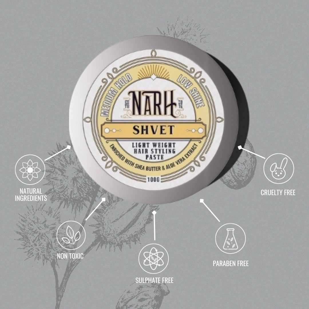 SHVET | Light Weight Hair Wax Pomade - Narh - hair styling