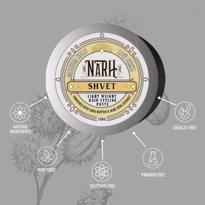 SHVET | Light Weight Hair Wax Pomade - Narh - hair styling